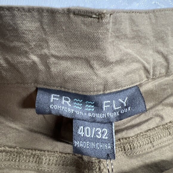 Free Fly Stretch Canvas 5 Pocket Men's Pants Timber Khaki Tan 40x32 - Picture 4 of 9